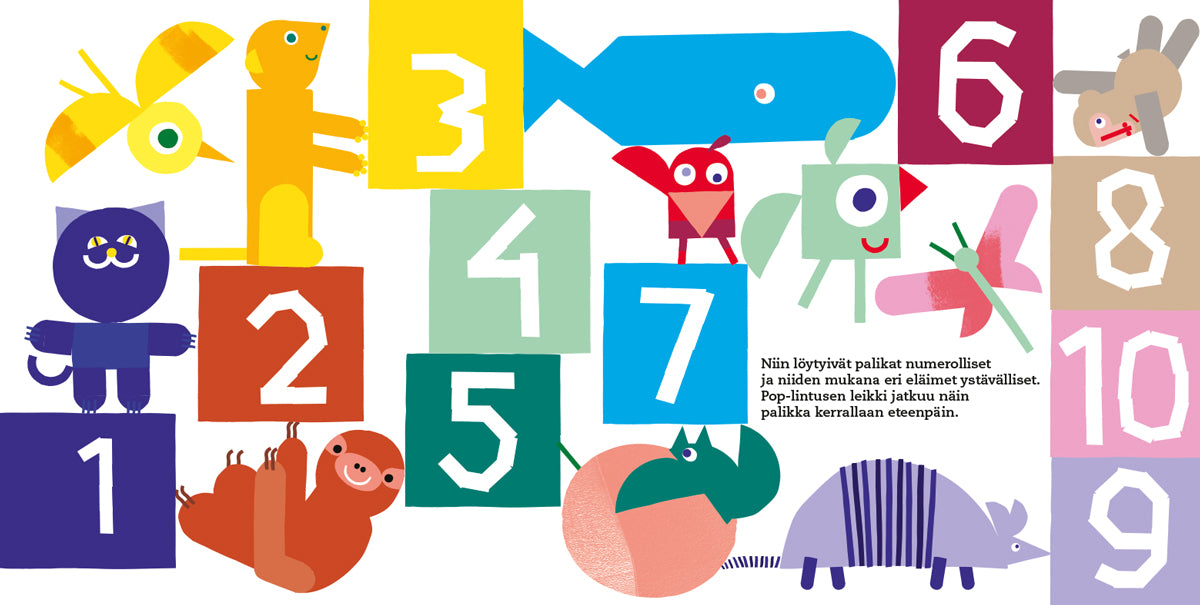 Pop ja värikkäät numerot
