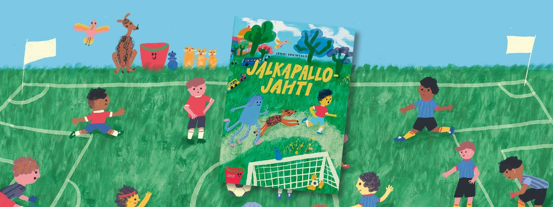 Jalkapallojahti tuo viheriöiden intohimon lastenkirjallisuuteen